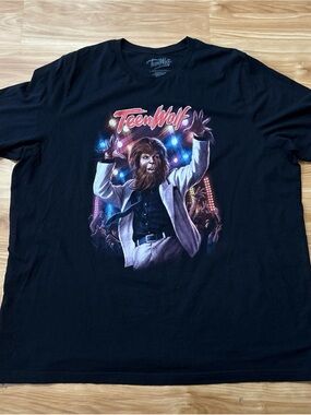 Gutter Garbs Teen Wolf  T-Shirt Size 3XL Black Graphic Print OOP